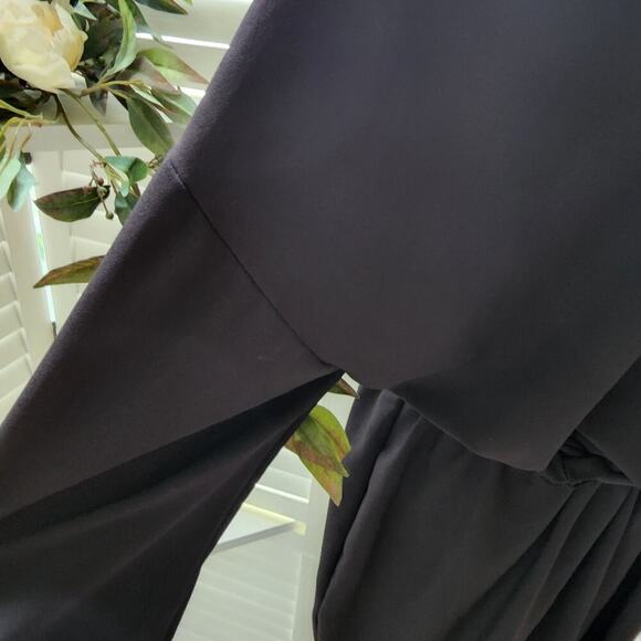 FASHION NOVA TIE WAIST LONG BLACK ROMPER 1X - Picture 3 of 6